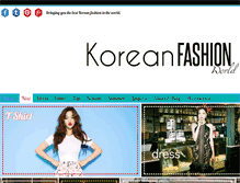 Tablet Screenshot of koreanfashionworld.com